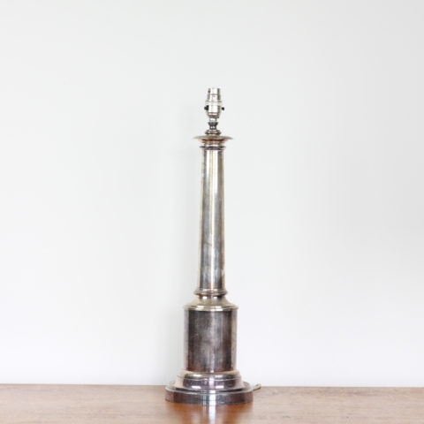 Silver-plated Column Lamp