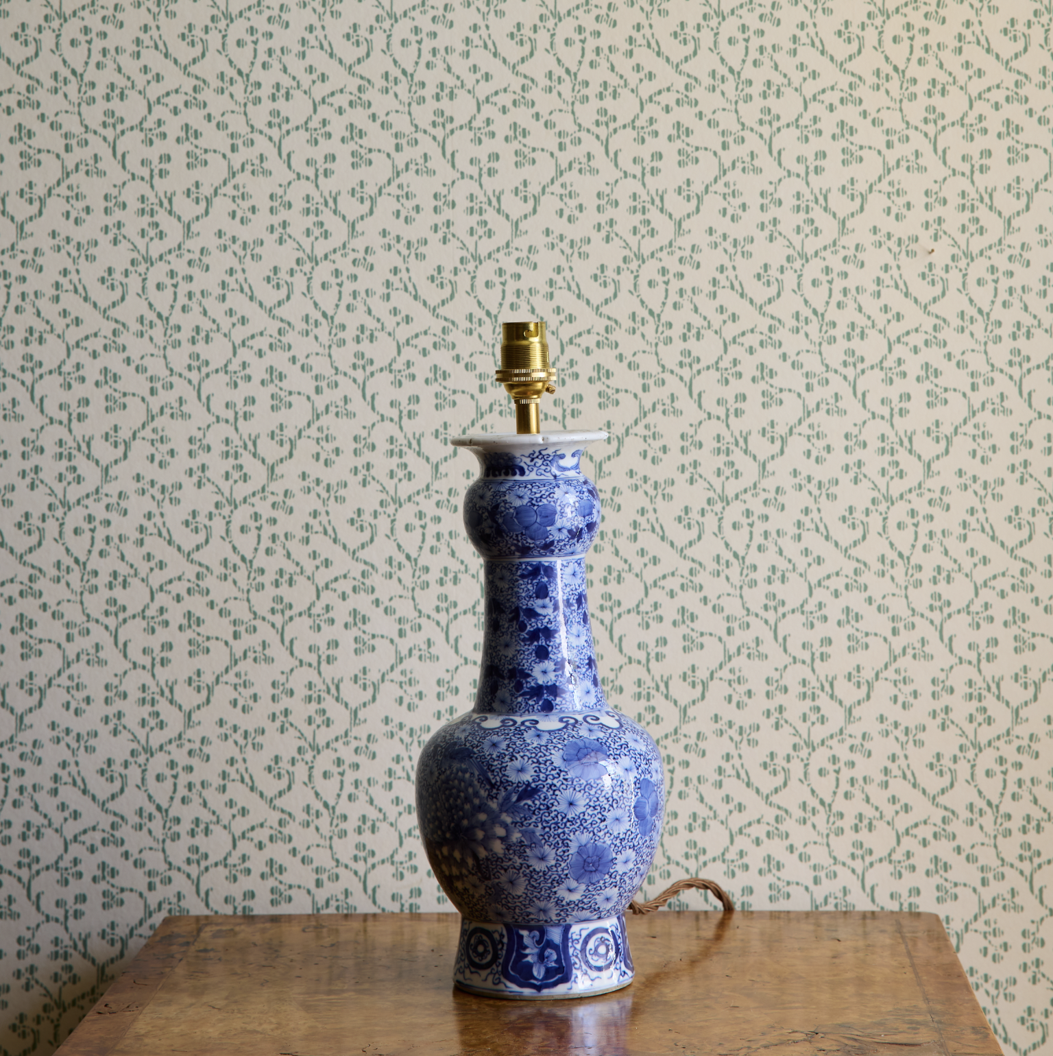Blue & White Lamp
