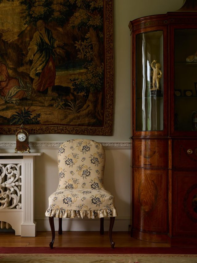 . Honor in Tumeric standing proud in the Drawing Room at beautiful @stancombepark .
