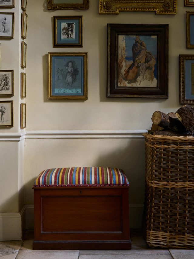 . Cassius . I saw an antique stripe on a chair a fair while ago and always wanted to create a textile like it, that had that feeling of age . This is Cassius . It’s made of cotton and jute, the jute giving it a slight roughness in look that gives it the antique feel, though still soft enough for any peachy bottom to sit on . 📸 @horwoodphoto .